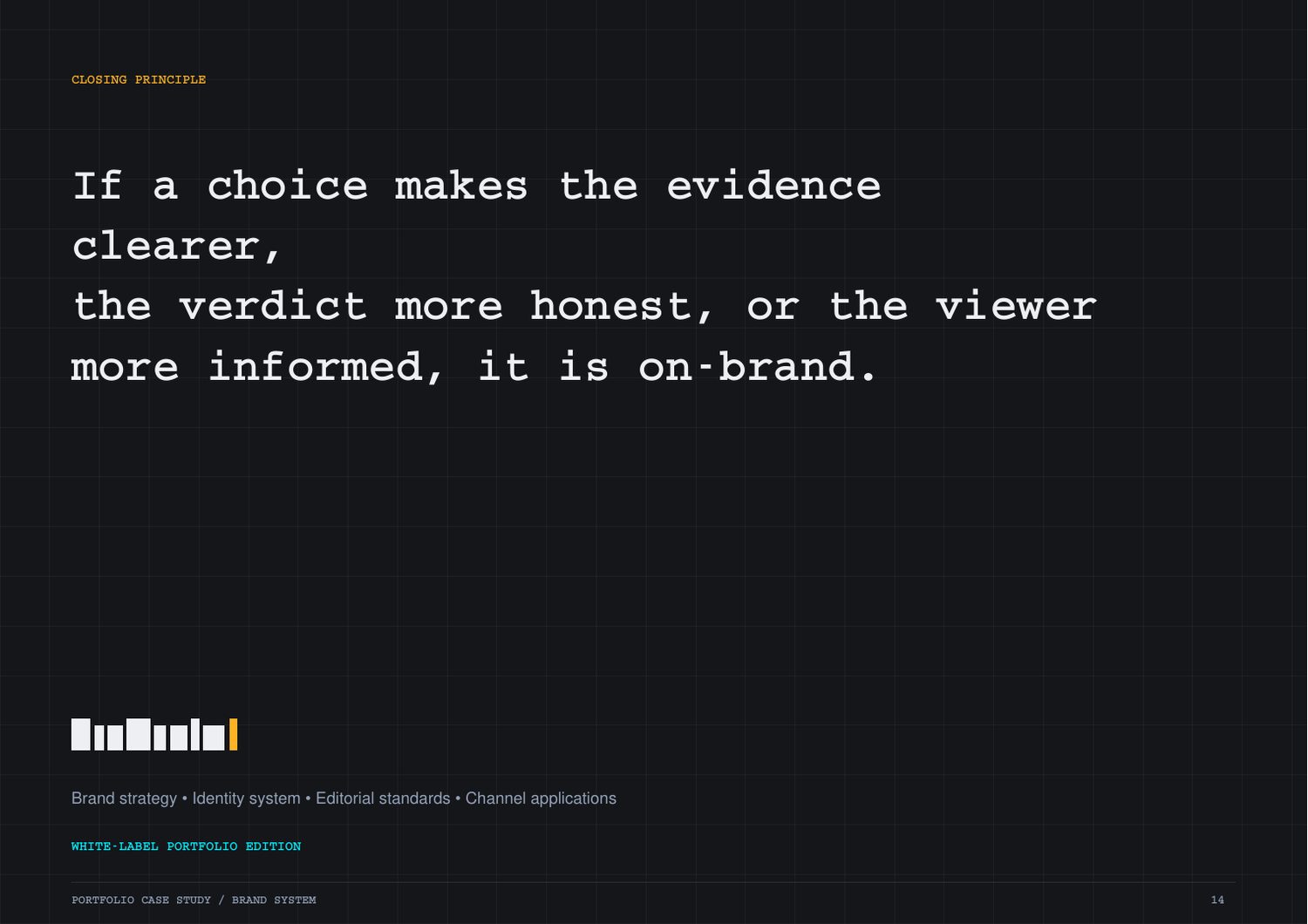 Review Unbiased brand guidelines — page 14 of 14